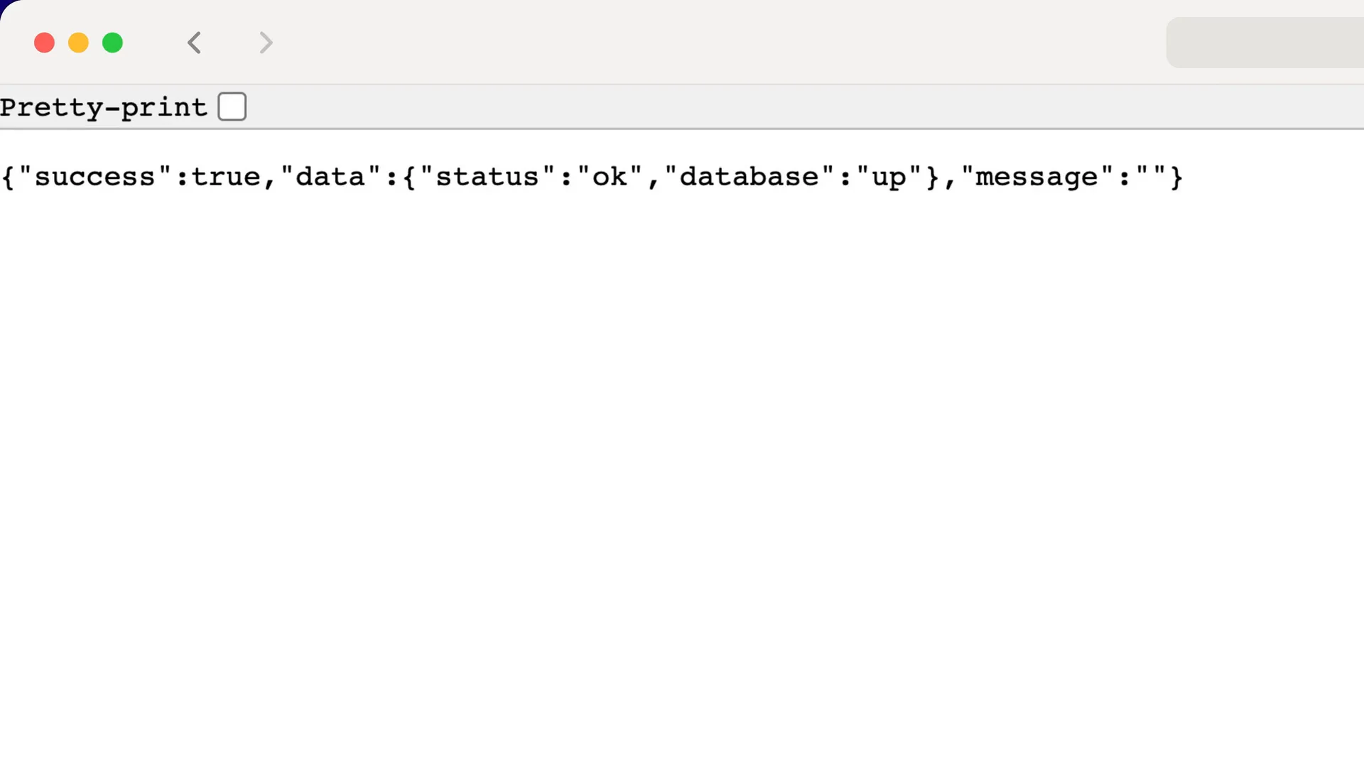 Fotograma del vídeo de la documentación que muestra el arranque del contenedor Backend API y la comprobación de su estado