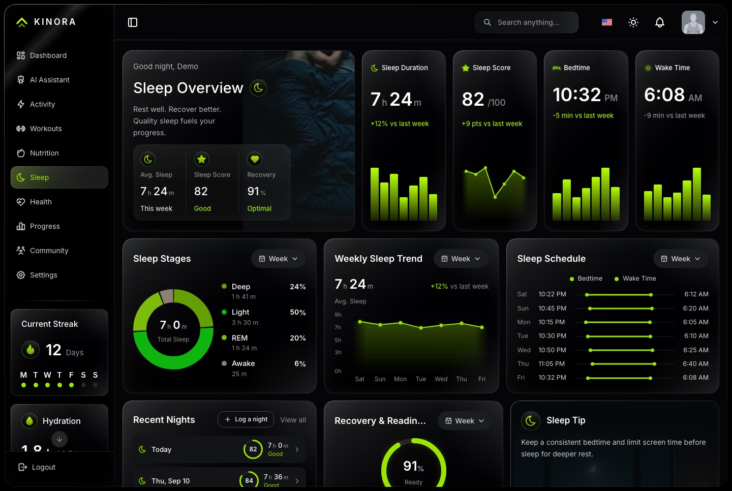 Sleep, dark