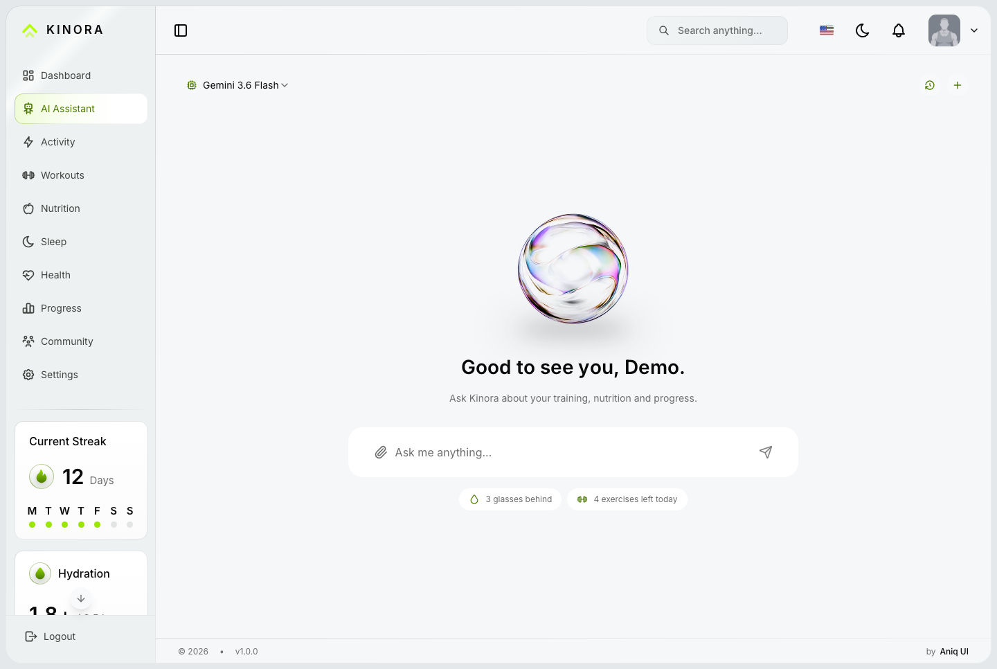 AI assistant, light