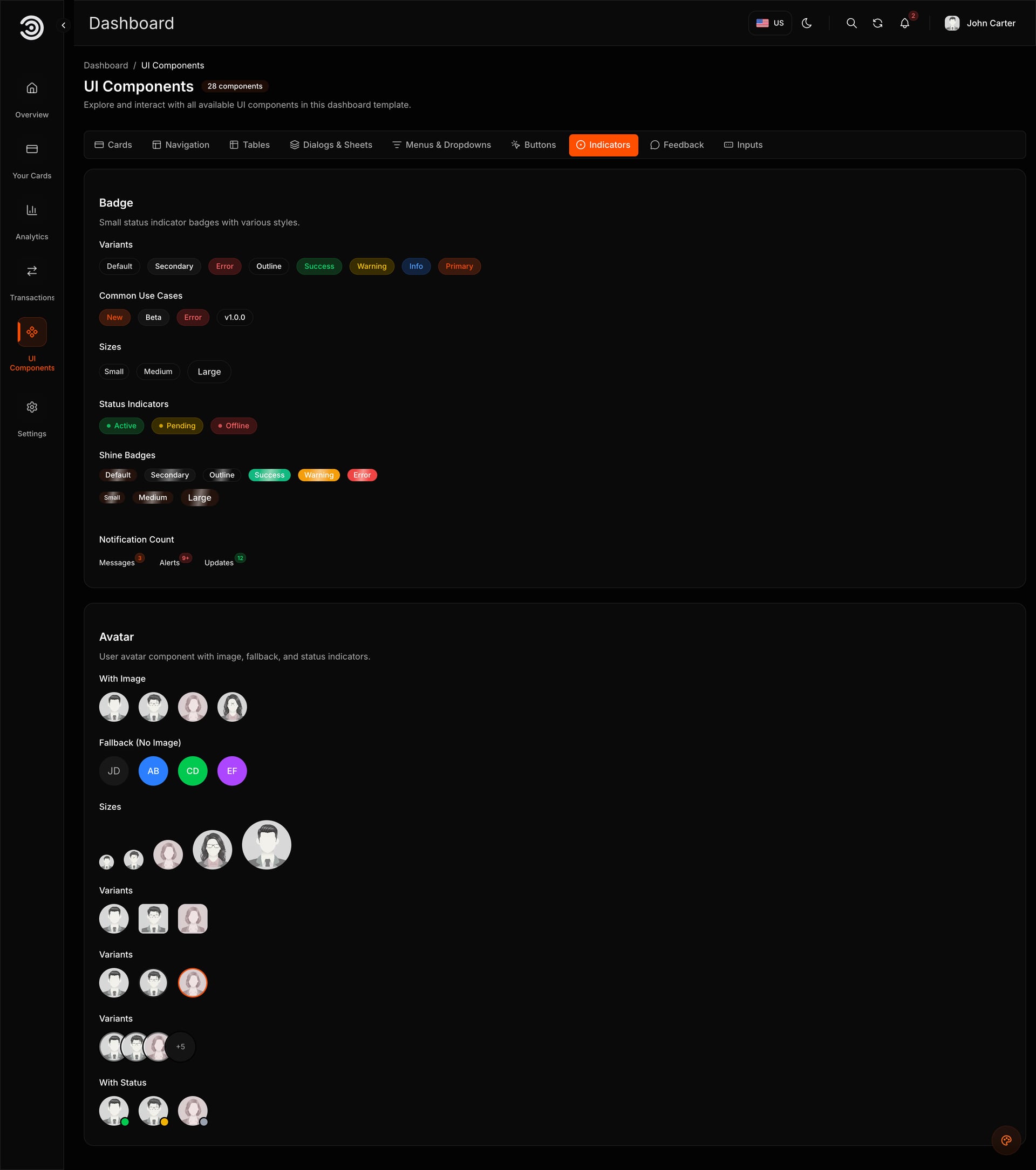 UI component library